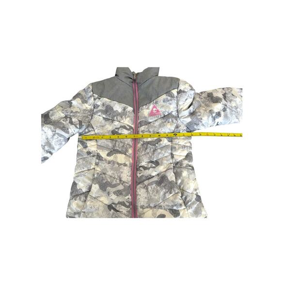 Gerry Girls Puffer Jacket - Size S 7/8 - Camo Print with Pink Accents - Picture 10 of 10